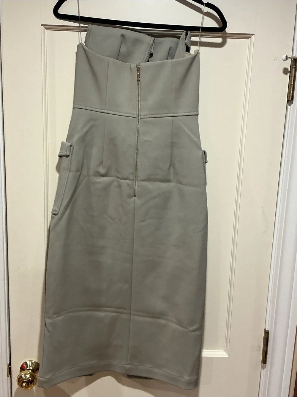 🔥CLEARANCE🔥 NWOT Dion Lee Strapless Cargo Pocket Midi Dress in Green, Size US 6 - Picture 6 of 8